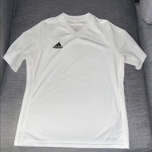 NWOT Boys adidas White Climacool Soccer Jersey size M